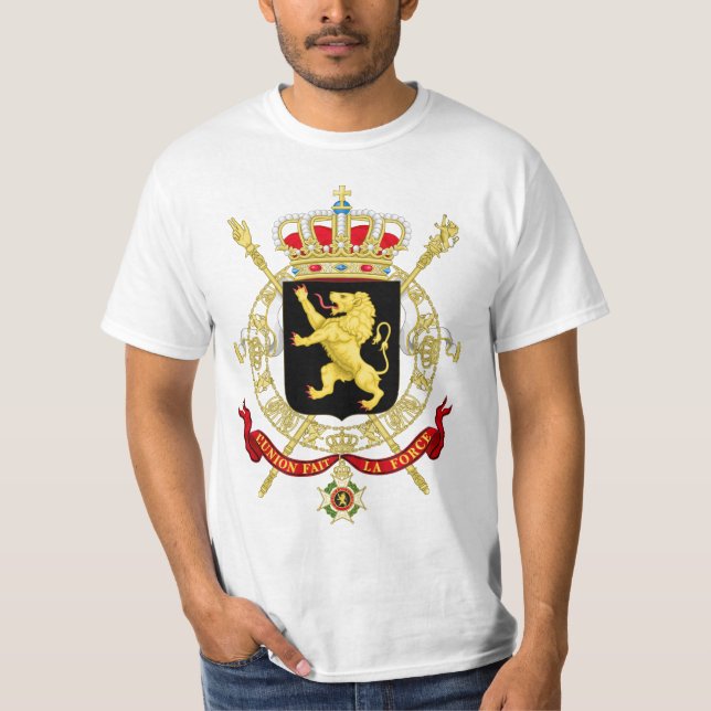 Belgien-Emblem-Wappen - Armoiries Belgique T-Shirt (Vorderseite)