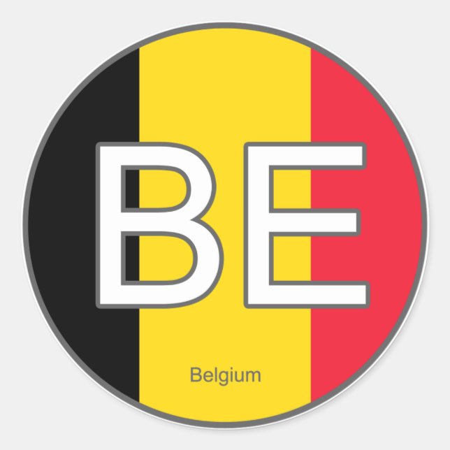 Belgien Euro Sticker (Vorderseite)