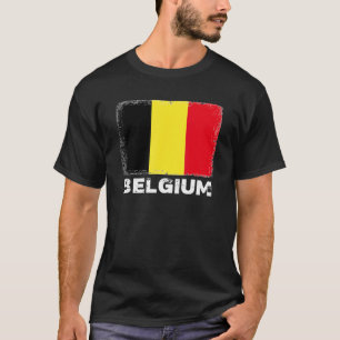 Belgien Fahne zur Unterstützung belgischer Frauen T-Shirt