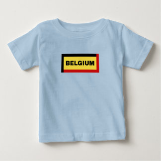 Belgien Farben für Flaggen Baby T-shirt