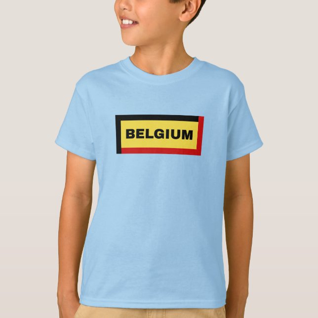 Belgien Farben für Flaggen T-Shirt (Vorderseite)