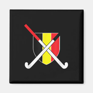 Belgien Feldhockey Be Belgique Clic Flagge Tee Magnet