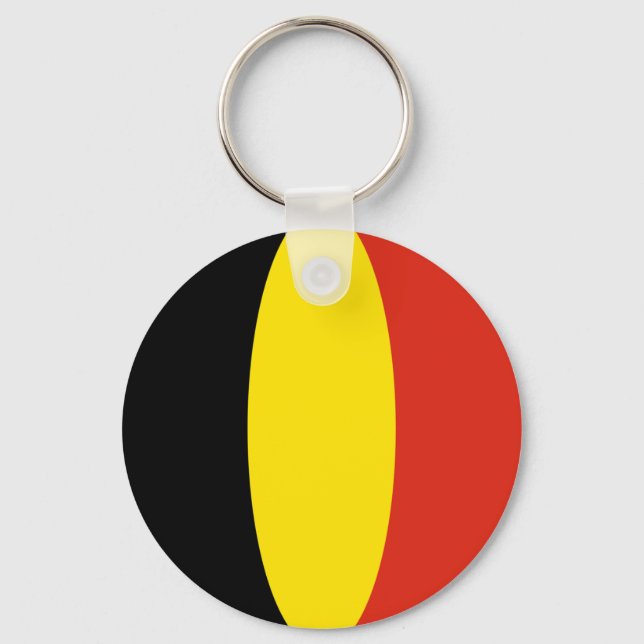Belgien Fisheye Flag Schlüsselanhänger (Vorderseite)