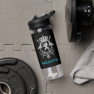 Belgien Fitness & belgisches Wappen / Flagge Trinkflasche