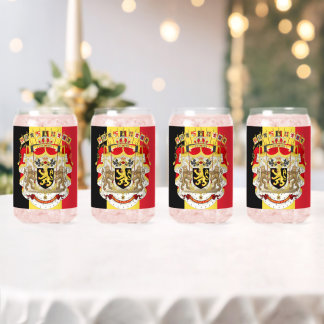 Belgien Flag & COA Dosenglas