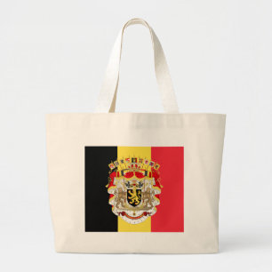 Belgien Flag & COA Jumbo Stoffbeutel
