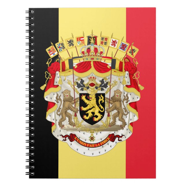 Belgien Flag & COA Notizblock (Vorderseite)