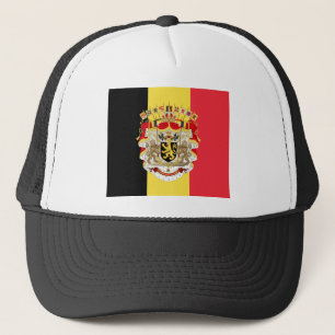 Belgien Flag & COA Truckerkappe