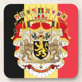 Belgien Flag & COA Untersetzer