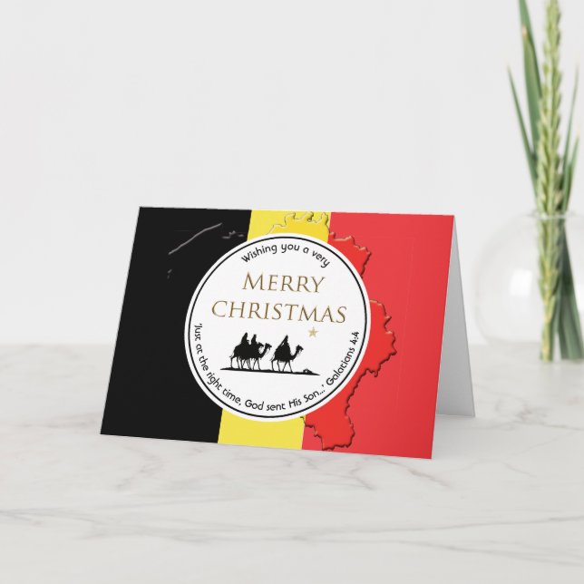 BELGIEN FLAG | Drei Weisen | WEIHNACHTEN (Vorderseite)