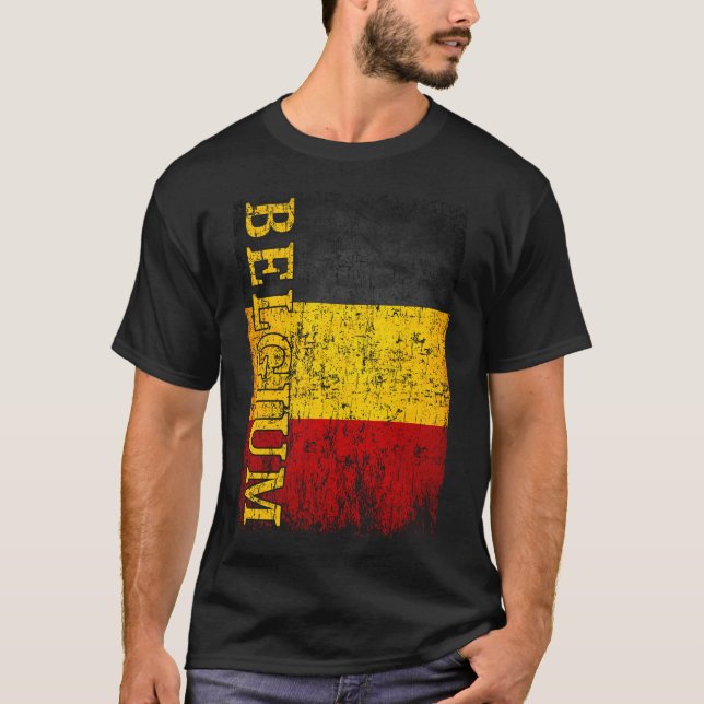 Belgien Flag Geschenk Frauen Männer Kinder Belgien T-Shirt (Vorderseite)