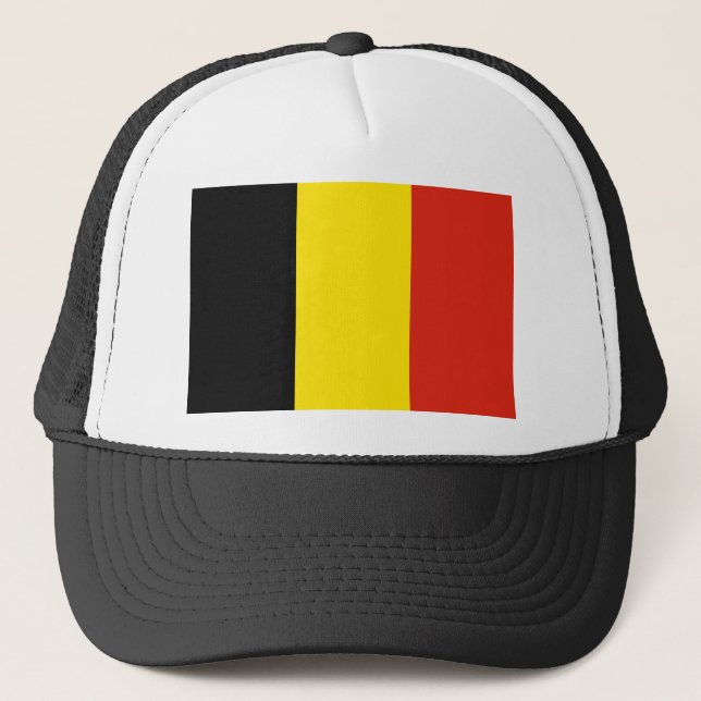 Belgien Flag Hat Truckerkappe (Vorderseite)