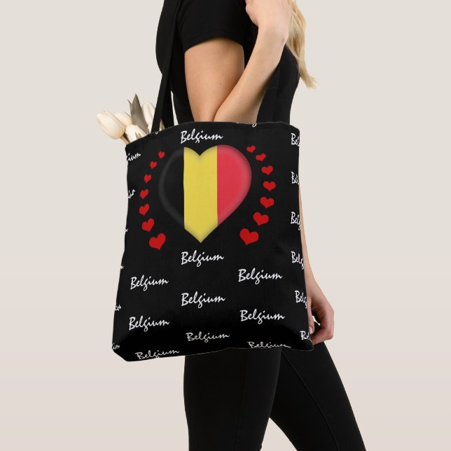 Belgien Flag & Herz, belgische Flag Mode / Sport (Von Nahem)