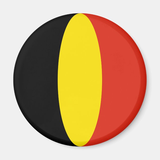 Belgien Flag Magnet (Vorne)