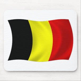 Belgien Flag Mousepad
