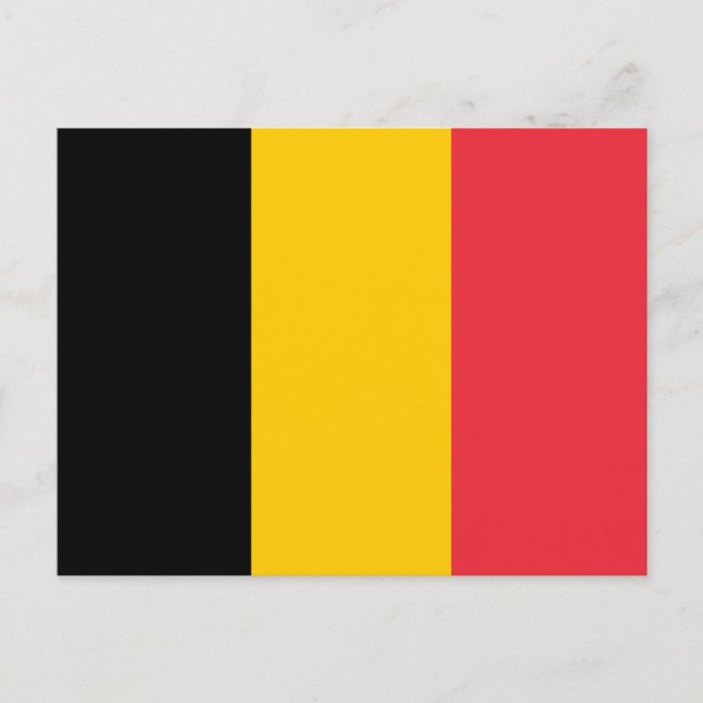 Belgien Flag Postkarte (Vorderseite)