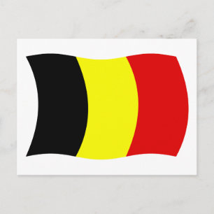Belgien Flag Postkarte