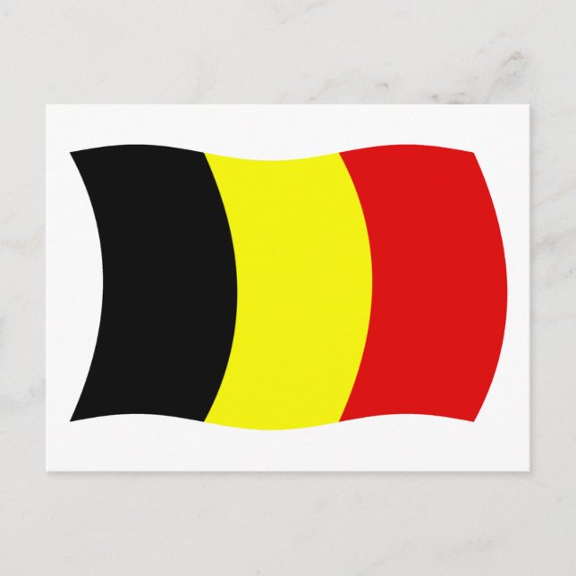 Belgien Flag Postkarte (Vorderseite)