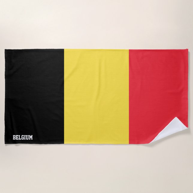 Belgien Flag Splendid Patriotic Strandtuch (Vorderseite)