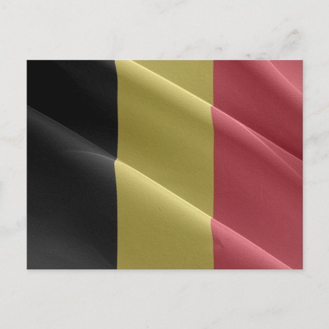 Belgien - Flag Wave - Postkarte (Vorderseite)