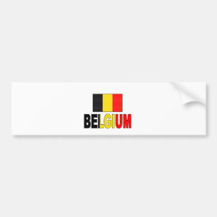 Belgien-Flagge Autoaufkleber