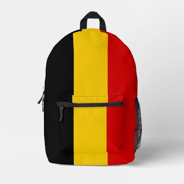 Belgien-Flagge Bedruckter Rucksack (Vorderseite)