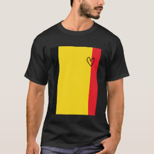 Belgien Flagge Belgiens Herz Proud Heritage Nation T-Shirt
