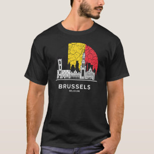Belgien-Flagge Brüssel T-Shirt