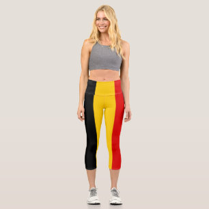 Belgien-Flagge Capri Leggings
