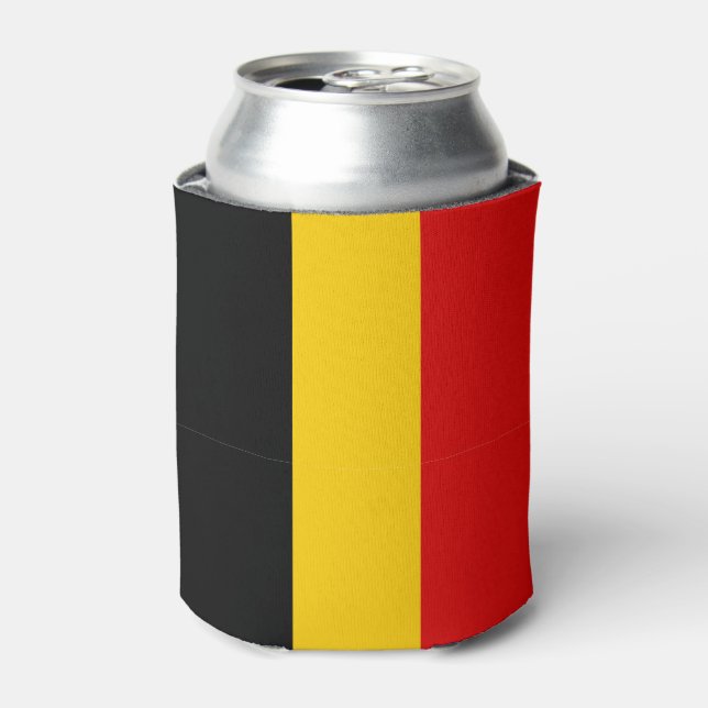 Belgien-Flagge Dosenkühler (Kanne Vorderseite)