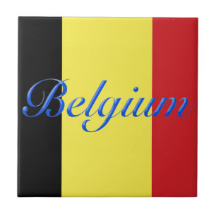 Belgien-Flagge Fliese