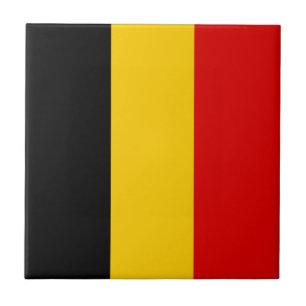 Belgien-Flagge Fliese