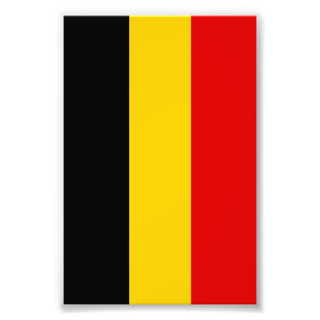 Belgien-Flagge Fotodruck (Vorne)