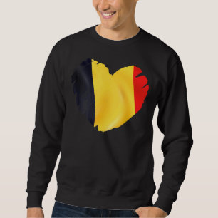 Belgien - Flagge für Herzform Belgien Sweatshirt