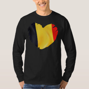 Belgien - Flagge für Herzform Belgien T-Shirt