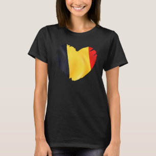 Belgien - Flagge für Herzform Belgien T-Shirt