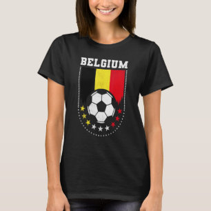 Belgien-Flagge Fußball-Fan T-Shirt