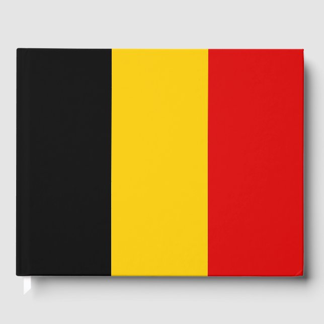 Belgien-Flagge Gästebuch (Vorderseite)