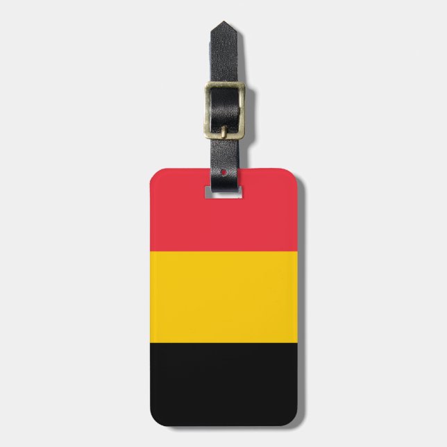 Belgien-Flagge Gepäckanhänger (Vorderseite vertikal)