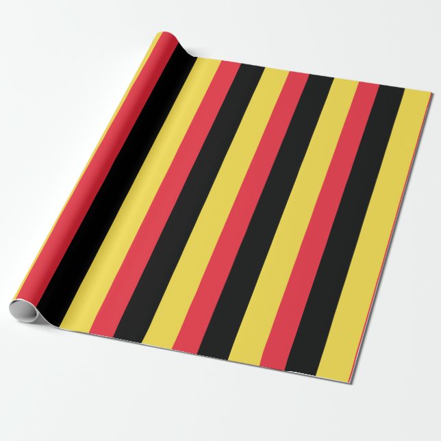 Belgien-Flagge Geschenkpapier (Ungerollt)