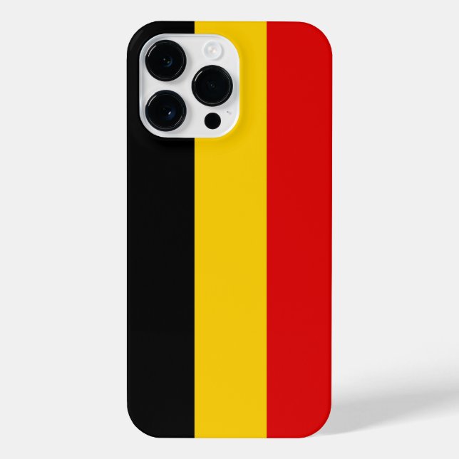 Belgien-Flagge iPhone Hülle (Rückseite)
