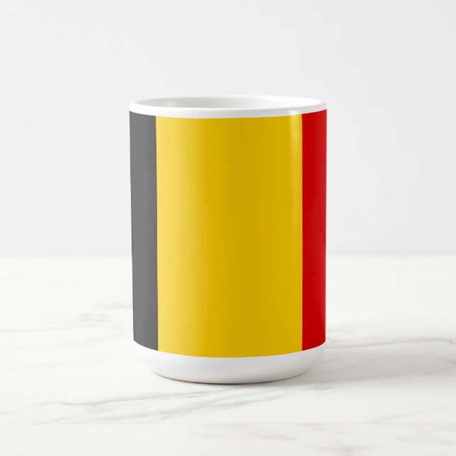 Belgien-Flagge Kaffeetasse (Mittel)