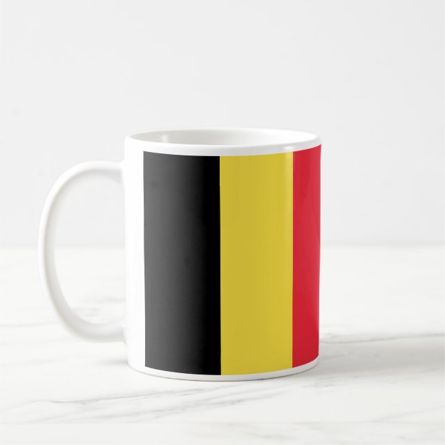 Belgien-Flagge Kaffeetasse (Links)