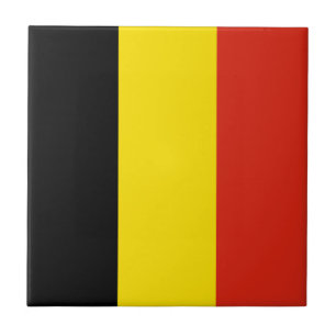 Belgien-Flagge Keramikfliese