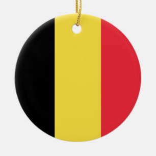 Belgien-Flagge Keramikornament