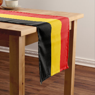Belgien-Flagge Kurzer Tischläufer