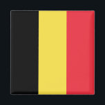 Belgien-Flagge Magnet<br><div class="desc">Die belgische Flagge ist eine senkrechte Trikolore. Die verwendeten Farben in der Flagge sind rot,  gelb,  schwarz. Der Anteil der belgischen Flagge beträgt 13:15 Uhr. Die Flagge Belgiens wurde 1831 adoptiert. Die erste Verwendung des aktuellen Flagdesigns erfolgte 1831. Die letzte Änderung an der aktuellen belgischen Flagge wurde 1831 vorgenommen.</div>