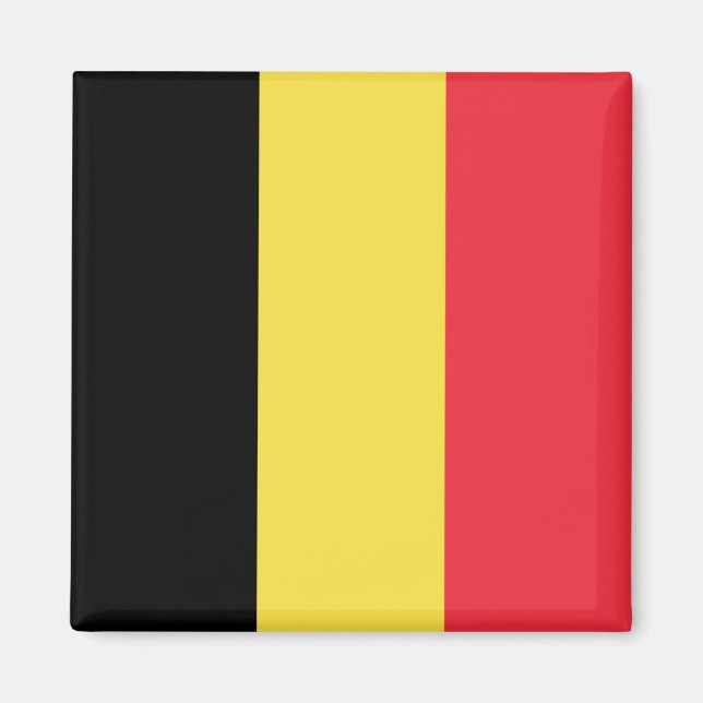 Belgien-Flagge Magnet (Vorne)