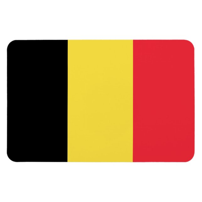 Belgien-Flagge Magnet (Horizontal)