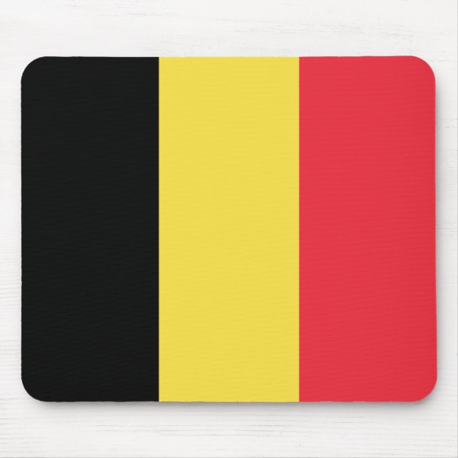 Belgien-Flagge Mousepad (Vorne)